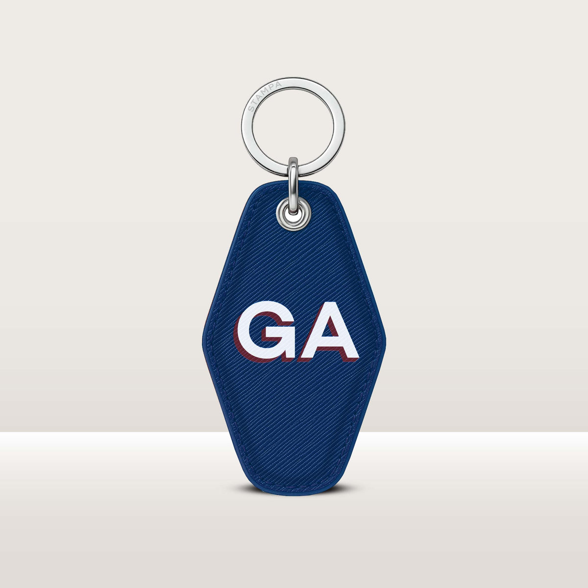 SIGNATURE KEY RING SHADOW TEXT