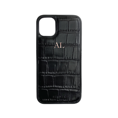 IPHONE 12 PRO MAX CROC NEGRO